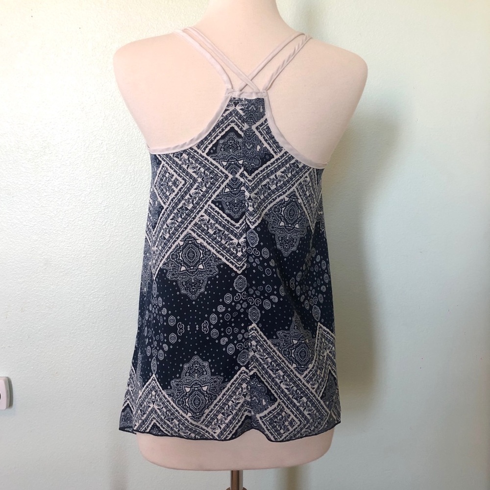 Blue Printed Pattern Tank - Picture 5 of 5